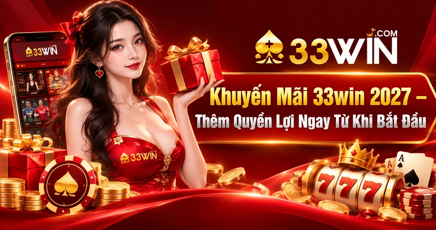 Khuyến Mãi 33win 2027 – Thêm Quyền Lợi Ngay Từ Khi Bắt Đầu